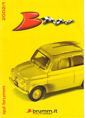 Brumm Catalog 2002/1 Fiat Nuovo 500-600D-600 Multipla D-Porsche 917K 1:43 scale
