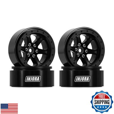 INJORA 1.3 Aluminium Beadlock Wheel Rims - Negative Offset -4.05mm for TRX4M 