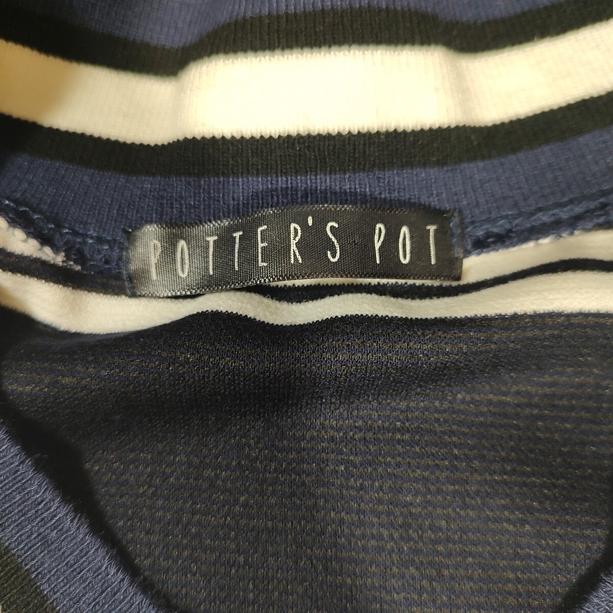 Potters Pot ブルーストライプストレッチ半袖ミニドレス女性サイズ 大きい - image 10