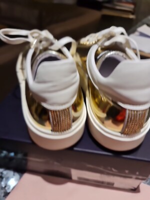 Le Silla Sneaker Gr.39 Gold Mit Strasssteinen