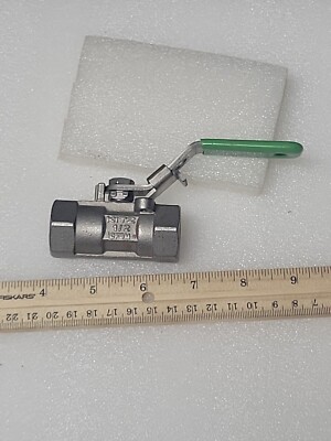 Kitz 1/2'' Fnpt X 1/2'' Fnpt Ball Valve  2k WOG Stainless Steel 316 NOS 1 Qty 