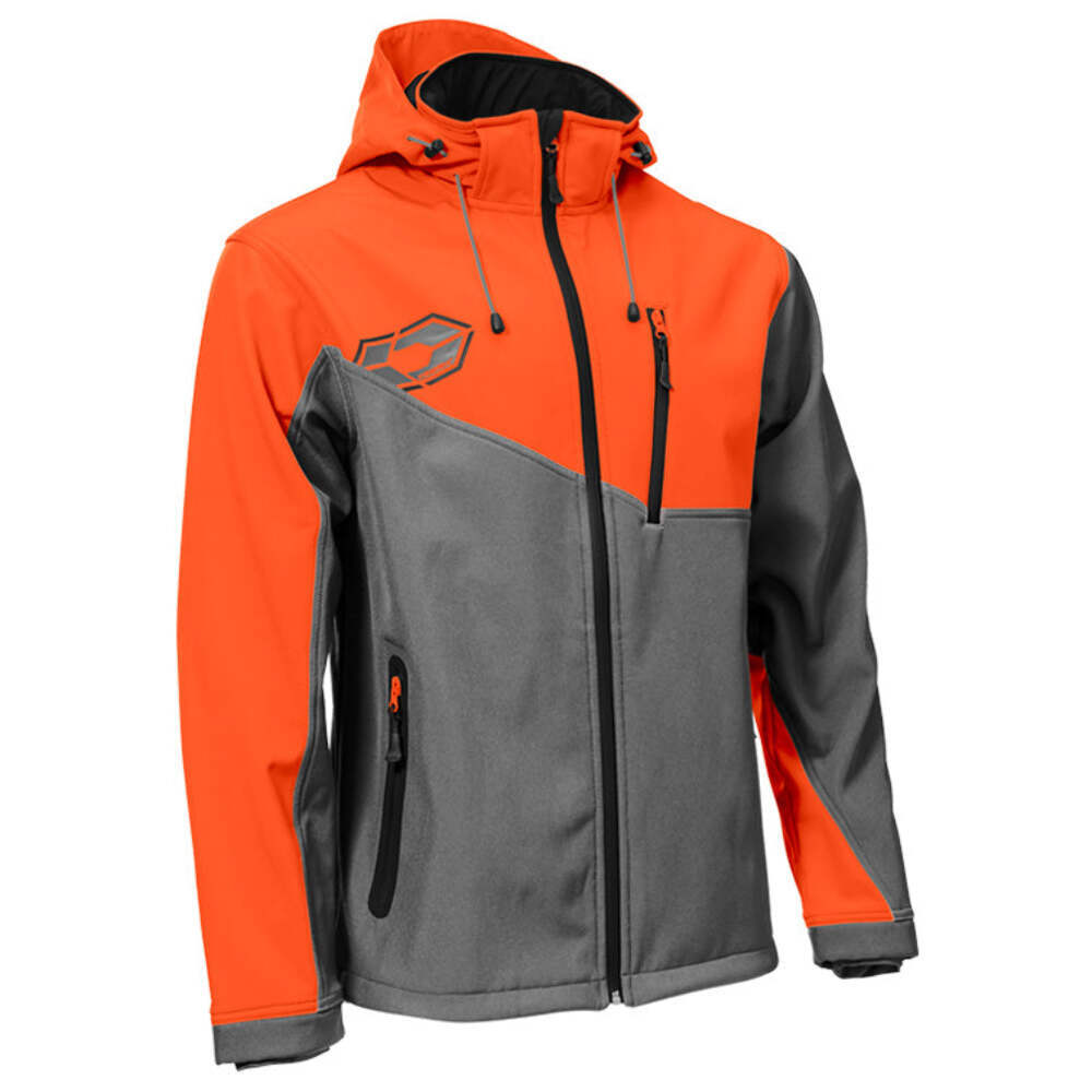 Castle X Barrier G2 Tri-Lam Mid-Layer Jacket - Orange/Heather Gray