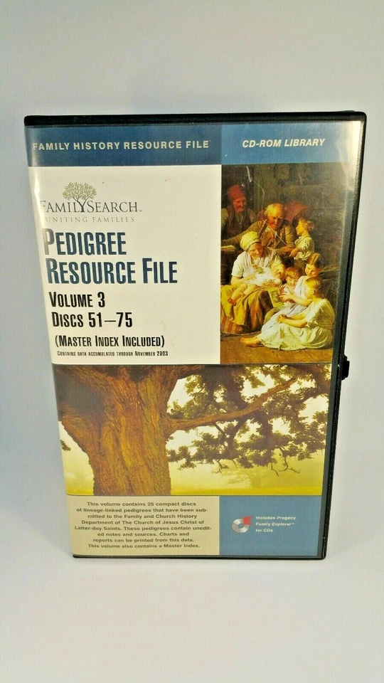 PEDIGREE RESOURCE FILE Volume 3 family Search Discs 51-75 Master Index Included - Image 4 of 4