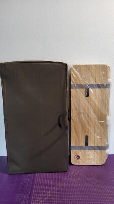 Stooly 90cm Paper Bed P289009 Brown Lit pliable - Sommier avec matelas