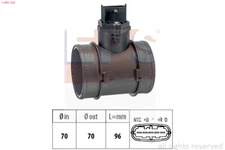 EPS 1.991.155 Air Flow Meter for Alfa Romeo Chrysler Fiat Lancia Opel Vauxhall