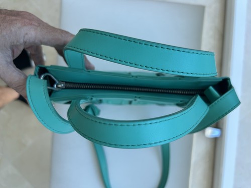TOUS Damas Collection Medium Turquoise Shoulder Crossbody Handbag Bag Dust Cover - Picture 17 of 24