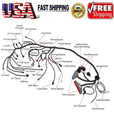 LS1-4L60E Wiring Harness Stand Alone For Engine LS SWAPS DBC 4.8 5.3 6.0 97-06
