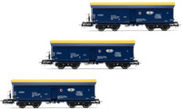 Rivarossi HR6589 3Tlg. Set Selbstentladewagen Fals, Pkp Cargo, Ep Vi, H0 Dc Neu