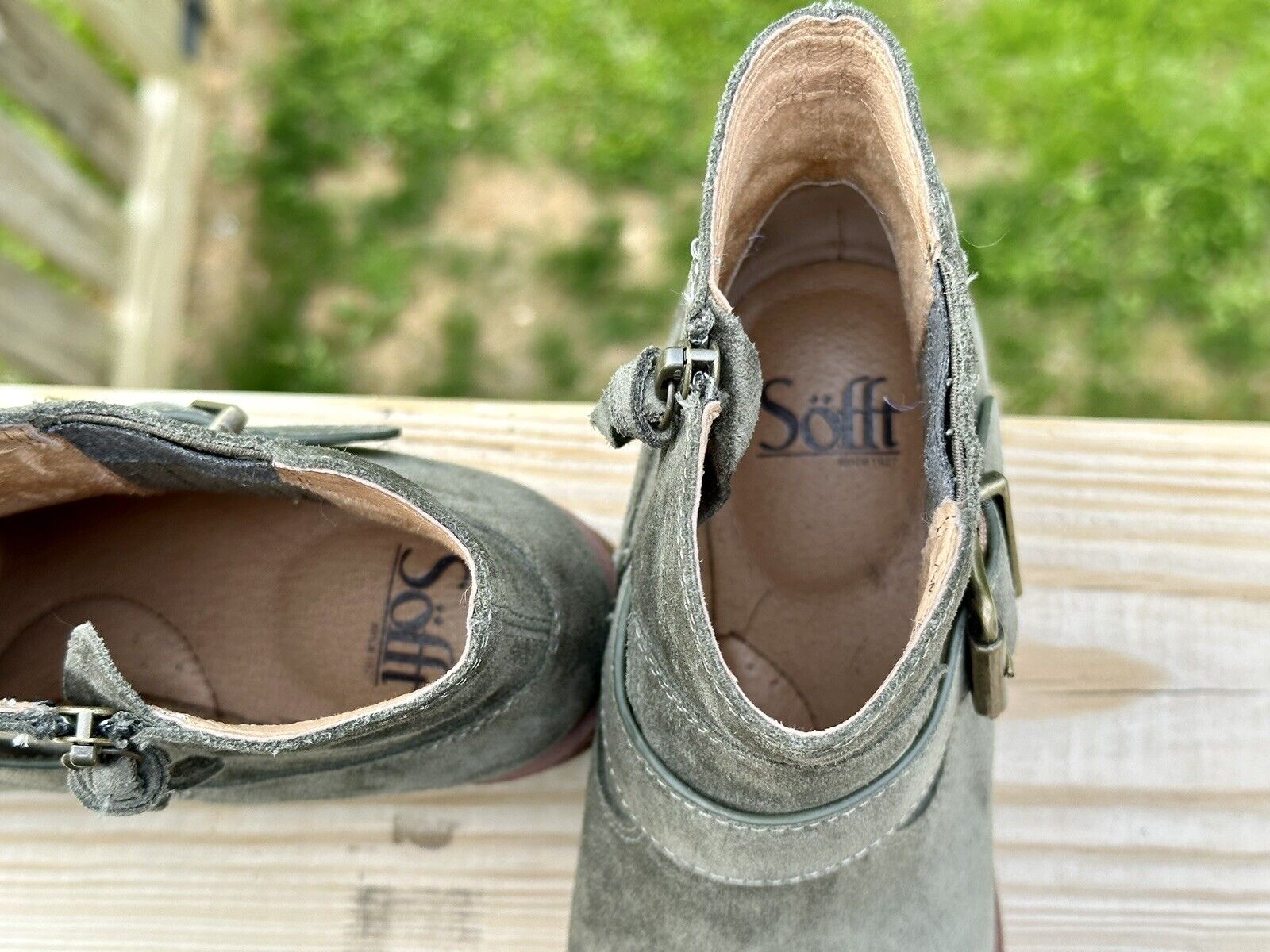 Sofft Women's Brocke Boot Size 7.5 Short Olive Gr… - image 6
