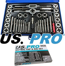 US PRO B2640 23Pc Whitworth Tap and Die Set 2640, Blue