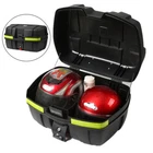 52L Motorcycle Scooter Rear Trunk Box Luggage Storage Tail Case with Bracket USA