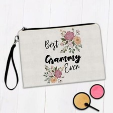 Gift Makeup Bag : Best GRAMMY Ever Flowers Floral Boho Vintage Pastel