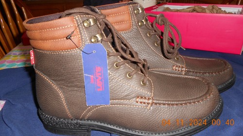 Levi's Comfort Men's Casual Work Shoes 8.5 M Two Tone Color Brown &Tan Lace Up - Picture 5 of 6