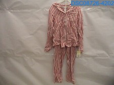 Stars Above: Women's XS White and Red Striped Pajama Set 195994510274