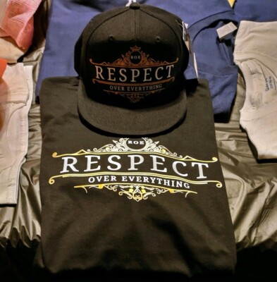 Respect Over Everything XL (New) Never warned before T-shirt & Hat combo