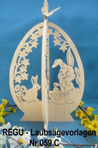 REGU - Laubsägevorlagen N 059 C "erzgeb. Aufsteller für Ostern" - tolle Vorlagen - Bild 3 von 12