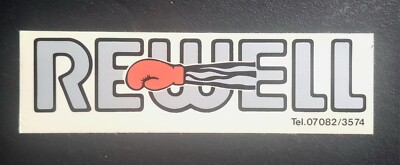 René WELLER REWELL-Aufkleber Original vom BOXCHAMPION Limited Edition