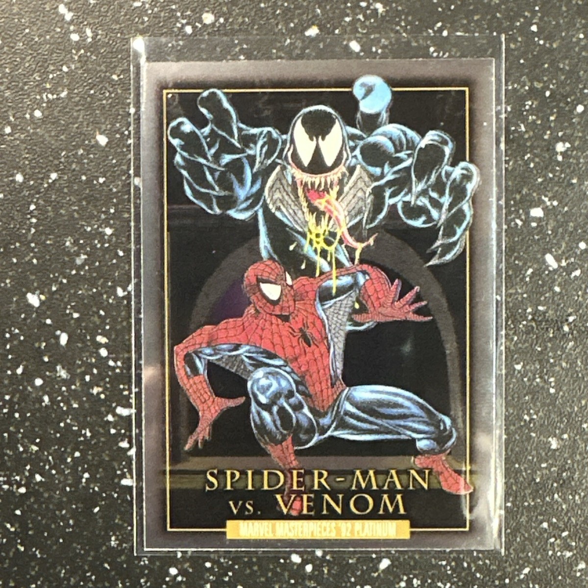 2024 Marvel Masterpieces '92 Platinum Spider-Man Vs Venom Battle