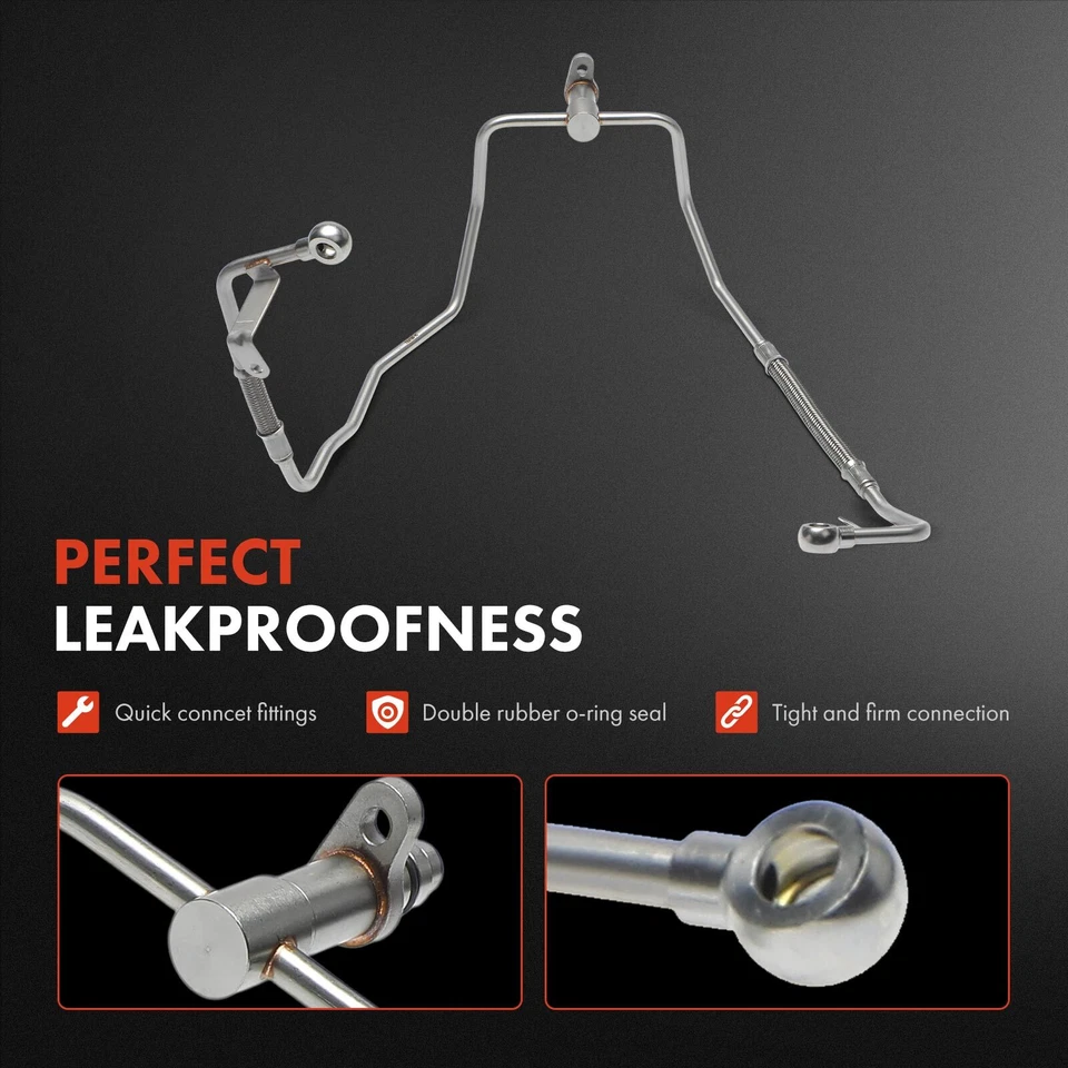 Turbocharger Oil Line for BMW 550i 550i GT xDrive 650i 750i 750Li Alpina B7 X5 - Image 3 of 4