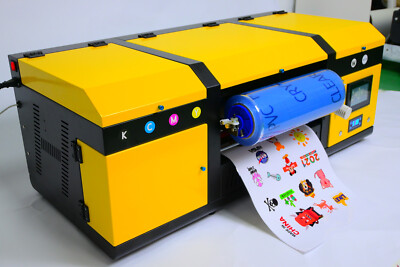 2 in 1 A3 UV DTF Double head Printer For Metal Glass Mug Irregular Shape Surface