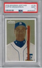 2006 Bowman Heritage Curtis Granderson PSA 9