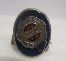 Vintage Chrysler Grill Radiator Emblem Badge Lightening Bolt Ribbon Metal