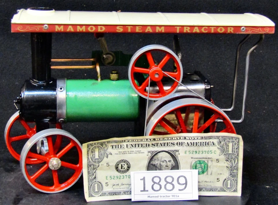 70 年代早期 Mamod TE1a 现场蒸汽拖拉机经过空气测试 - 玩具礼物男孩男式 # 1889 — 第 4/4 张图片