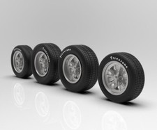 125 15 Gt40 Halibrand Wheels Big And Little With Firestone Tires