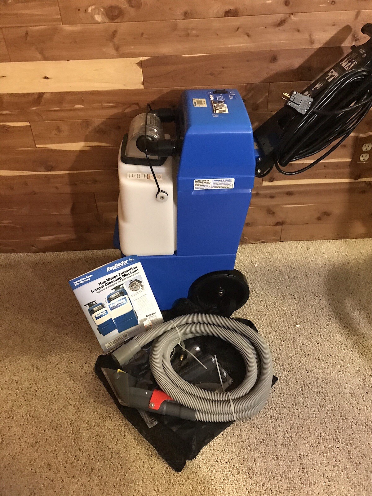 Discontinued Blue Rug Doctor Wide Track Carpet Cleaner W/ Upholstery
