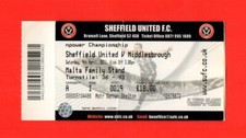 2010/11 SHEFFIELD UNITED (RELEGATED) 1-2 MIDDLESBROUGH CHAMPIONSHIP 09.04.11 VGC
