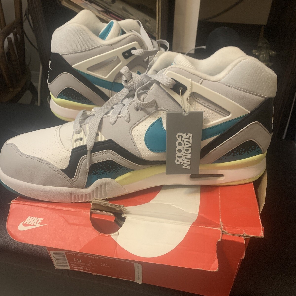 nike air tech challenge ii turbo green