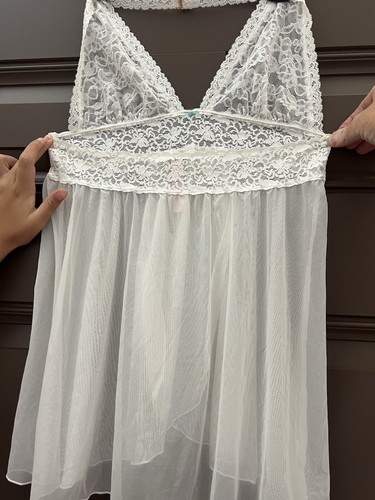 White Lace Victoria Secret The Lacie Camisole Medium Vintage - Picture 2 of 6