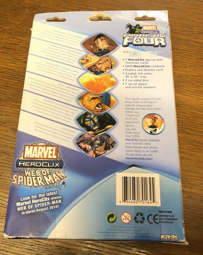 Marvel Heroclix Fantastic 4 Heroclix Starter Game Wizkids - Picture 5 of 5