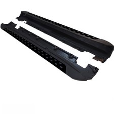 Set Trittbretter Schweller Alu hochglanz schwarz für Mercedes GLK X204 ab 08-15