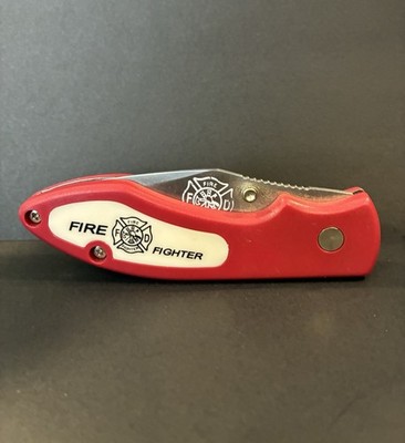 Rostrei Barracuda Red Firefighter Folding Lockblade Pocket Knife