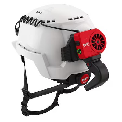 Milwaukee Tool 48-73-1385 Hardhatcoolingfan, Black/Red, Slotmount