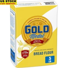 Premium Unbleached Bread Flour 5lb Baking Rolls Pizza Sourdough Yeast Breads New