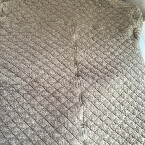 Duluth Trading Co Women Quilted Pullover Jacket Brown 1/4 Snaps Pockets - Picture 14 of 14