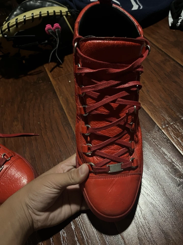 Zapatillas Hombre Balenciaga Arena Rojo Talla 45 US 12 Foto 4 de 4