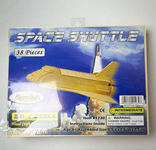 Puzzled Space Shuttle 3D Wood Craft Construction Kit MPN 1230 Age 8