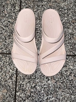 Crocs Damen Sandalette Sandalette Iconic Comfort Größe 39 EU In Rosé .