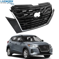 Chrome Front Bumper Grille Suitable For Nissan Kicks 2021 2022 2023 Easy Install