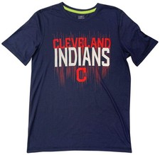 Outerstuff Youth Cleveland Indians Ultra Tee Channeling Greatness Navy X-Large
