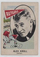 1961 Nu-Cards Football Stars Alex Kroll #123 0z0n