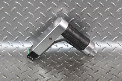 03-07 H2 Hummer Silver Black Leather Wrapped Automatic AT Shifter Lever Handle