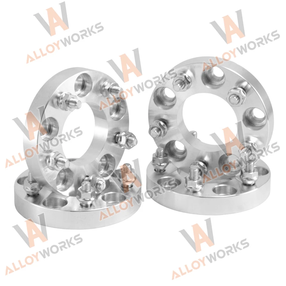 4PCS 5 Lugs Adapters 25mm 5x120 Wheel Spacers 77mm Fit Holden Commodore ALLOY - image 2 of 4