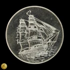 American Pacific Mint Clipper Ship Trade Unit 1 oz .999 Fine Silver Round -E663