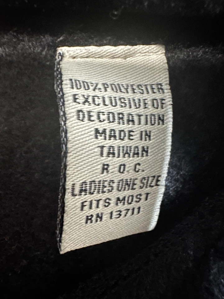 Amanda Smith черный флис плащ пальто пончо с переключателями застежки один размер - Изображение 4 из 4