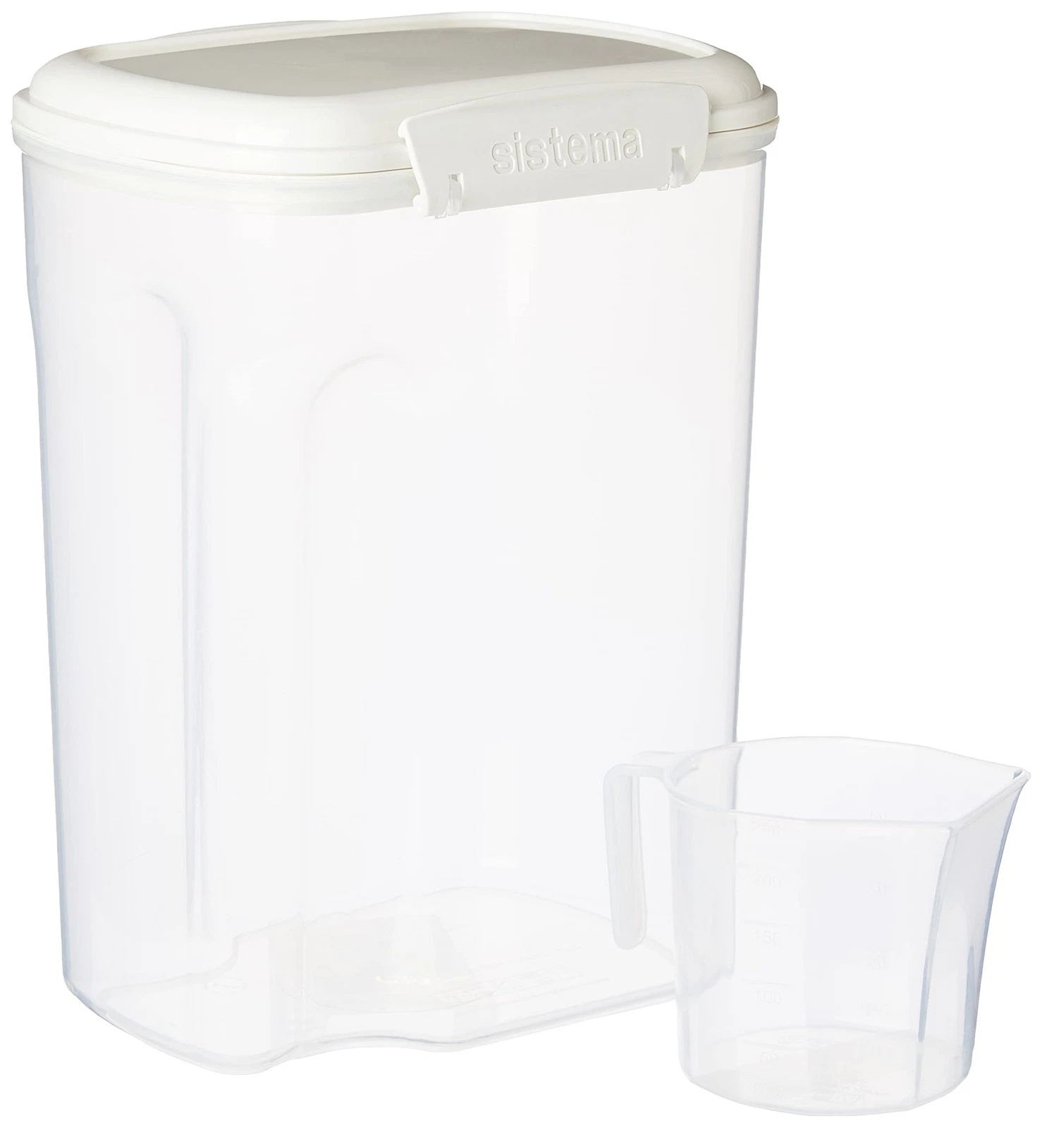 Flour and Sugar Storage Containers for Pantry with Lids and Measuring Cup, Di...