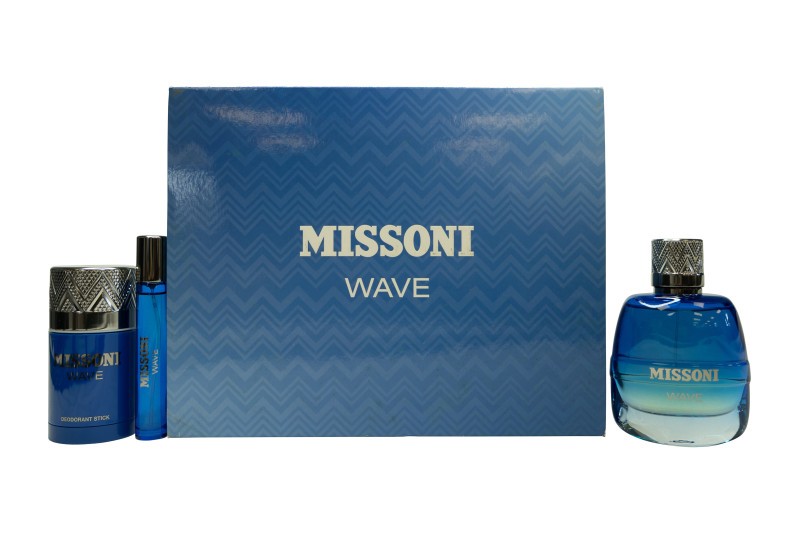Missoni Wave Eau De Toilette Gift Set 100Ml, 10Ml Spray + Deodorant Stick 75G - Image 3